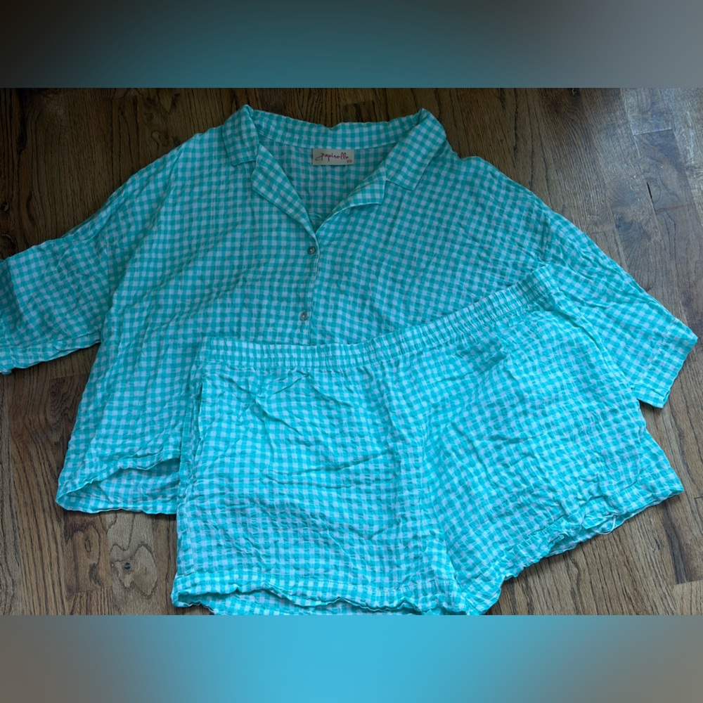 Papinelle Gingham PJ Set